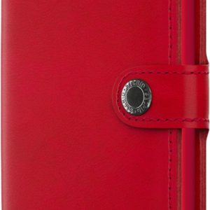 Secrid Porte cartes sécurisé, cuir rouge et aluminium. Made in Hollande.