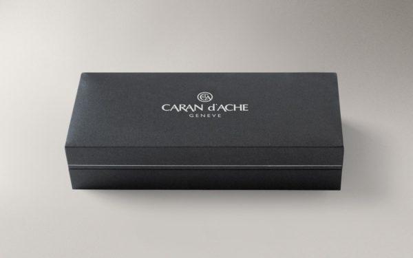 Caran d'Ache Stylo Bille Léman Slim Blanc Or Rose