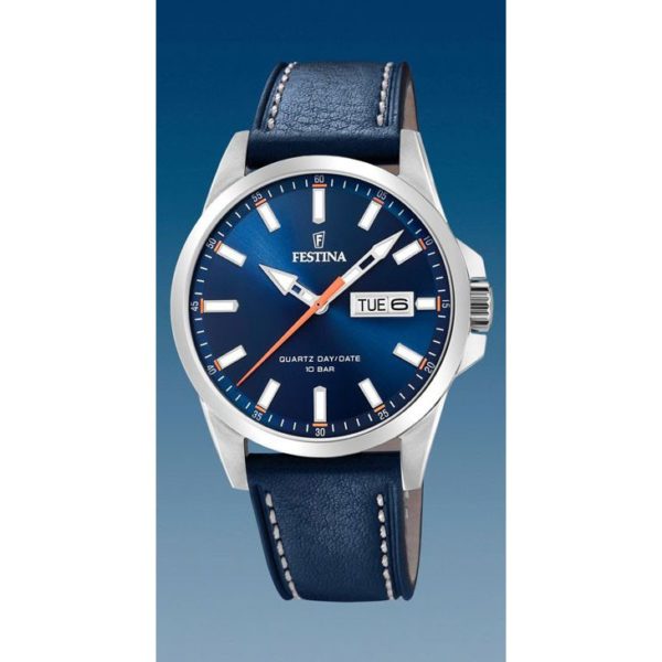 FESTINA Montre Homme Quartz Bracelet Cuir