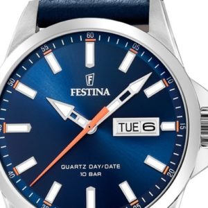 FESTINA Montre Homme Quartz Bracelet Cuir