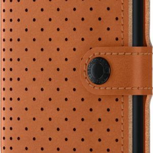 Secrid Porte carte sécurité cuir brun perforé