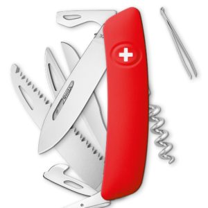 Swiza Couteau Swiss made Multi-fonction, tire-bouchon, lame, décapsuleur, etc.