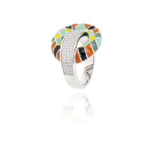 Una Storia BG14008 Collection Burano Bague argent zircons email