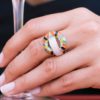 Una Storia BG14008 Collection Burano Bague argent zircons email
