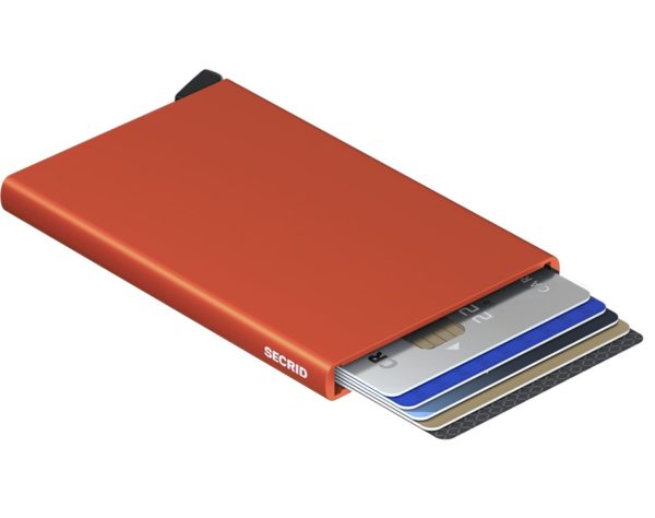 Secrid C.Orange porte cartes sécurisé orange métallique