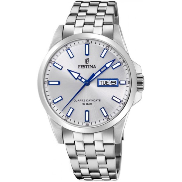 Festina F20357/1 Collection Classique montre quartz date bracelet acier