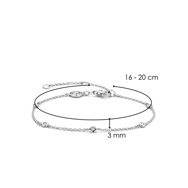 Ti Sento 2974ZI bracelet argent fin avec zircons