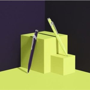 Caran d'Ache Limited Edition Jaune Fluo et violet Foncé