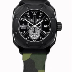 RATEL Black Army Skull 41 mm