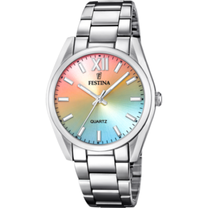 Festina F20622/H Collection Boyfriend Montre quartz avec cadran multicolore pastel.