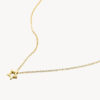 Blush 3151YGO bijoux en or 14 carats. Chaine délicate avec un pendentif étoile.