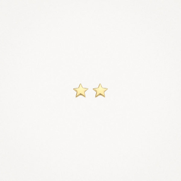 Blush 7247YGO Boucles d'oreilles en forme d'étoile or jaune 14 carats.