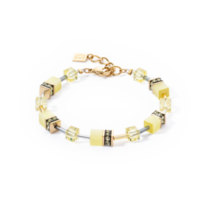Coeur de Lion 4020/30-0120 Bracelet lumineux, oeil de tiger synthétique, Swarovski.