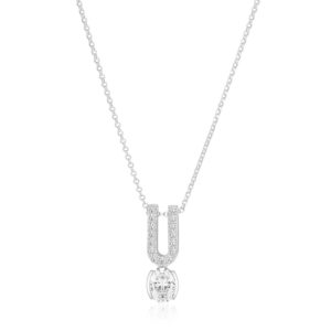 Sif Jakobs SJ-N2354-CZ collier argent 925 pendentif zircons bijou élégant
