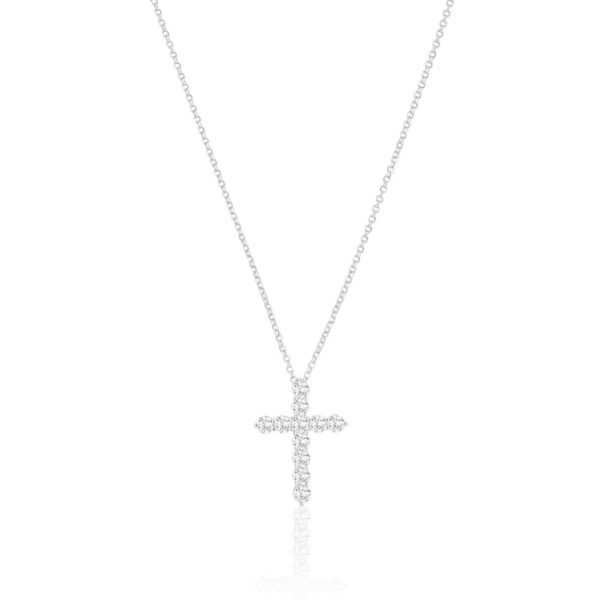 Sif Jakobs SJ-N2394-CZ collection belluno Croce Collier argent 925 pendentif croix zircons