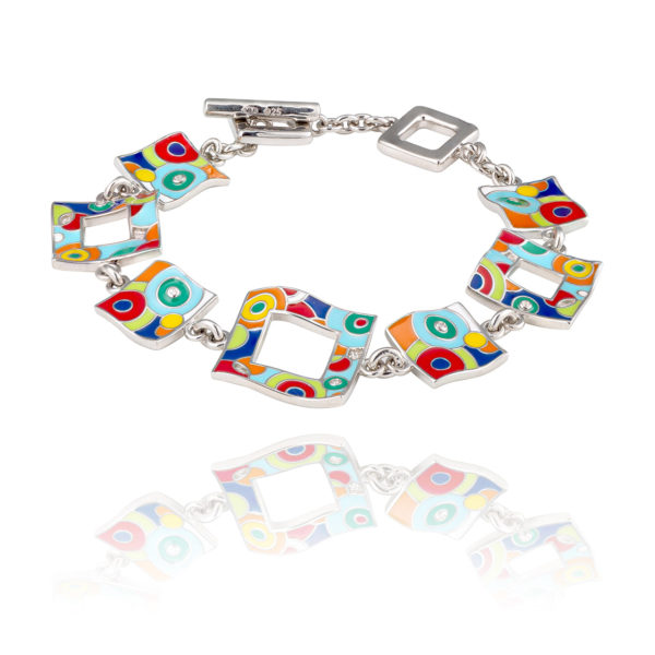 Una Storia Collection Bahia BR121220 Bracelet argent 925, email. Fait main de maison Française.