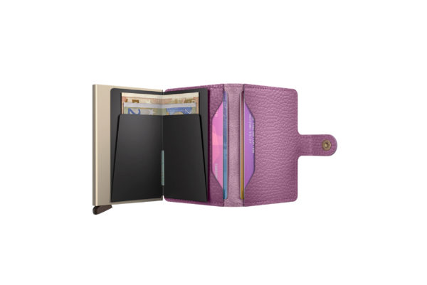 Secrid Pebble, porte cartes sécurisé, cuir européen. Accessoire de voyage pratique. Made in Hollande.