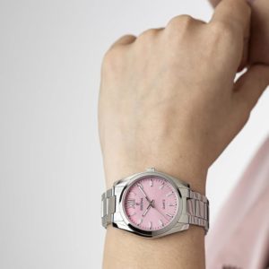 Festina F20622/M Montre dame, cadran rose, 3 aiguilles, bracelet acier, garantie 2 ans.