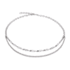 Coeur de Lion 0801/10-1700 collier en acier inoxydable. Double rang.