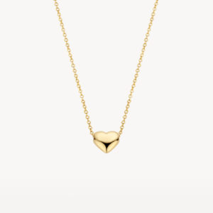 Blush 3062YGO Collier en or jaune 14 carats avec un pendentif coeur symbole d'amour et d'amitié.