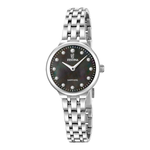 Festina Collection Mademoiselle F20744/6 quartz 26mm acier cadran noir bracelet acier