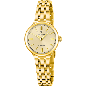 Festina Collection Mademoiselle F20745/2 quartz 26mm doré bracelet acier doré